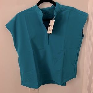 Figs Rafaela oversized scrub top, size XXS in ‘teal’ color